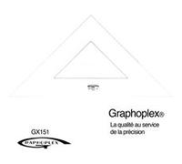 Equerre 45° 3 bords droits 50 cm - graphoplex G