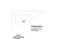 Equerre 60° 3 bords anti-taches 32 cm - graphoplex