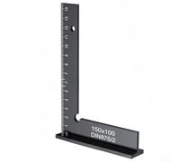 Équerre à angle droit à 90 degrés avec support pour le travail du bois et du travail des métaux (150 x 100)