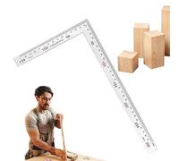 Équerre à Angle Droit - Outil De Cadrage En Forme De L En Acier Inoxydable,Équerre de charpentier à angle droit 15 x 30 cm - pour Charpentiers Ingénieurs Bricolage Menuiserie Construction Dessin