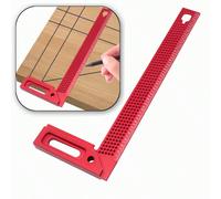 Équerre à onglet en aluminium 300 mm de type T, équerre de précision à tracer, équerre de menuiserie à angle droit, rapporteur de 45/90 degrés, jauge de marquage, règle pour tracé transversal, outil d