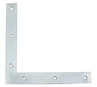 Equerre - AFBAT - 20x2 l.120 - Acier zingué - Blanc - Têtes carrées