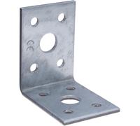 Equerre Assemblage Supports d'angle 90 Angle Connecteur Robuste en acier Fixation de support en forme de L 50x50x35x2mm Zinc Fini pour Armoires en bois Support d'étagère de Meubles (Lot de 20)