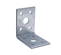 Equerre Assemblage Supports d'angle 90 Angle Connecteur Robuste en acier Fixation de support en forme de L 70x70x55x2,5mm Zinc Fini pour Armoires en bois Support d'étagère de Meubles (Lot de 5)