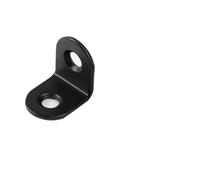 Equerre Attache en L acier inoxydable à 90 degrés, petite, for cadre de renfort, chaise, fenêtre, armoire(Black--32pcs)