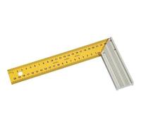 Equerre avec lame en acier de 250 mm - gravée en noir SAM OUTILLAGE