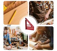 Équerre Carrée 3D pour la Menuiserie | Outil Triangle de Précision avec Angles de 22,5 à 90 Degrés - Règle Triangle pour Coupes d'Onglet - Pour Père Mari Ingénieur Charpentier Atelier