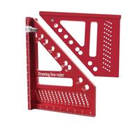 Équerre Carrée 3D pour la Menuiserie - Outil Triangle de Précision avec Angles de 22,5 à 90 Degrés | Règle Triangle pour Coupes d'Onglet | Pour Construction, Ingénieurs, Menuisiers, Travail À Domicile