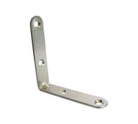 Equerre chaise 120x120mm épaisseur 3mm zingué blanc - - J506124