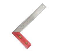 Équerre combinée 200 mm 300 mm 400 mm Charpentier 45/90 degrés avec bulle pour le travail du bois Carré en aluminium avec règle de mesure multi-angles