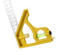 Équerre Combinée | Équerre Combinée Réglable,Règle de Charpente pour Menuiserie Pose de Portes Fenêtres Carrelage