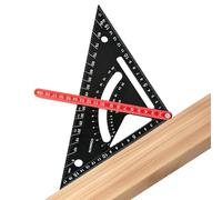 Équerre combinée | Équerre de charpente de travail du bois - Règle triangulaire réglable pour mesurer l'angle de mesure, accessoires de menuiserie pour la rénovation de la maison, les loisirs