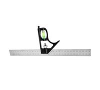 Équerre Combinée Règle de Charpentier Réglable avec Niveau à Bulle | Équerre de menuiserie 30 cm Pour projet bricolage, pose placards, fabrication meubles, rénovation maison, chantier,