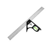 Équerre Combinée Règle de menuiserie réglable avec niveau à bulle | Outil d'équerrage 30 cm Pour projet bricolage, pose placards, fabrication meubles, rénovation maison, chantier,