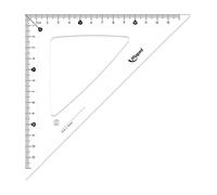 Equerre Cristal 45 degrés Hypoténuse 21 cm