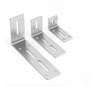 Équerre d'angle à 90 degrés en acier laminé à froid pour meubles et armoires Renforcement des joints avec trous pré-percés pour une fixation simple et sûre (90 x 180 mm)