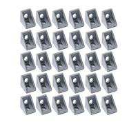 Équerre D'angle En Aluminium Série 2020, Connecteur À Angle Droit En Forme De L For Profilé D'extrusion En Aluminium À Fente Standard De 6 Mm(30Pcs)