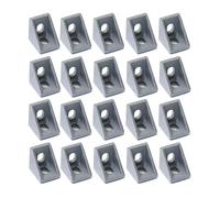 Équerre D'angle En Aluminium Série 2020, Connecteur À Angle Droit En Forme De L For Profilé D'extrusion En Aluminium À Fente Standard De 6 Mm(20Pcs)