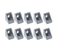 Équerre D'angle En Aluminium Série 2020, Connecteur À Angle Droit En Forme De L For Profilé D'extrusion En Aluminium À Fente Standard De 6 Mm(10Pcs)
