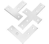 Équerre D'angle en Aluminium, Support Droit pour Meubles DIY | Plaque de Réparation en L, Usage Bibliothèque et Mobilier, Finition Argenté, Haute Résistance