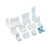 Équerre d'angle for meuble, équerre d'angle, 10 pièces, supports d'angle épais en nylon et plastique, plateau en contreplaqué à angle droit, raccords for armoire, raccords, code d'angle(10PCS 39x16)