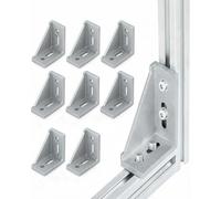 Équerre D'angle Profilées en Aluminium 3060: M8 Équerre d’Angle en Alliage d’Aluminium Fixation Renforcée Equerre pour Profile Aluminium 30 × 60 pour Structures Industrielles Professionnelles