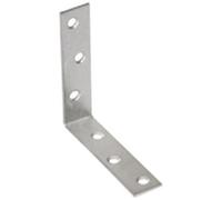 Equerre d'assemblage simple - L : 40 mm - 15 x 40 x 1.5 mm - 4 trous D4.5