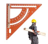 Équerre De Charpente - Règle Triangulaire En D'Aluminium Avec Confort Ergonomique Pour Charpenterie | Équerre De Construction - Destinée Aux Hommes, Femmes Et Artisans Du Bâtiment