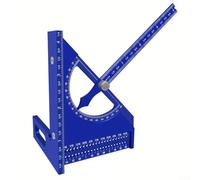 Équerre de charpentier 3D avec design convivial pour un réglage rapide de l'angle, parfait pour les projets de bricolage et une utilisation professionnelle (bleu)