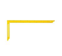 Équerre de charpentier à trous jaune 100cm BMI