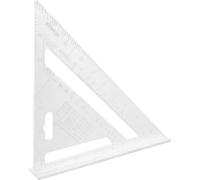 Equerre de charpentier, aluminium, triangulaire, avec pied, 180x4 mm, Richmann