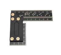 Équerre de charpentier en fibre de verre 100 mm |Outil de traçage et de marquage à 90° avec trous de 0,8 mm |Règle multi-angles pour le travail du bois, l'ingénierie et le