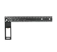 Équerre de charpentier - Instrument de règle double face pour plusieurs angles | Règle en forme d'équerre | pour architectes charpentiers, écoles, mesure, marquage et dessin