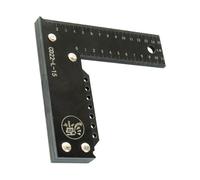 Équerre de charpentier - Outil de charpentier multifonction à angle droit - Outil de charpentier en L - Outil de règle droite pour règle en métal, charpentier, entrepreneur, artisans, marquage des