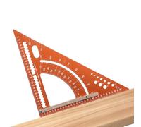 Équerre de charpentier | Règle triangulaire de menuiserie en d'aluminium, équerre de charpentier avec rapporteur d'angle | Pour professionnels amateurs et utilisateurs
