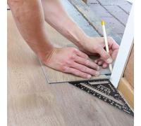 Équerre de chevalet en aluminium, outil de menuisier de 17,8 cm avec marquage métrique et impérial, alliage d'aluminium pour le travail du bois et la construction (6)