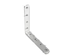 éQuerre De Coin 4PCS Furniture Stainless Steel Corner Code 90 Degree Right Angle Wardrobe Table And Chair Fixed Bracket Square Iron pour Renforcements(150X150mm 4pcs)