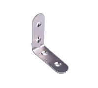 éQuerre De Coin 5pcs Stainlesss Steel L-shaped Corner Code 90 Degree Right Angle Bracket Furniture Stable Connector Accessories 20-50mm pour Renforcements(50x50x17MM 5pcs)