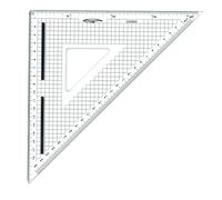 Equerre De Coupe Graduée 45° Bord Acier Patin Antiglisse 26 Cm