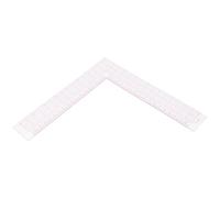 Équerre de Couture en Plastique L pour Tailleurs, Règle D'angle | Graduation Claire, Alignement Précis du Quadrillage, Usage pour Patrons Papier et Tissu, Surface Lisse