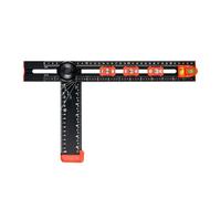 Équerre de dessin en T, outils de mesure 2 en 1 | Forage de trou d'armoire avec angle en T - pour bois, construction de meubles, bricolage, armoires, tiroirs, cadre de porte