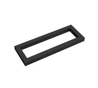 Équerre de fixation 45cm Sogood 1 pièce étagere murale console support WH01 en acier inoxydable noir 45x3x15cm
