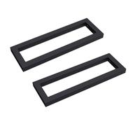 Équerre de fixation 45cm Sogood 2 pièces étagere murale console support WH01 en acier inoxydable noir 45x3x15cm