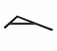 Équerre de fixation 50cm Sogood 1 pièce étagere murale console support WH02 en acier inoxydable noir 50x25cm