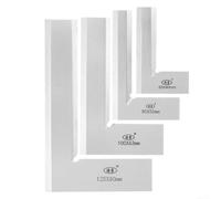 Équerre de machiniste en acier inoxydable à angle droit de 90 degrés pour ingénieurs et travail des métaux, équerre de disposition précise des bords (125 × 80 mm)