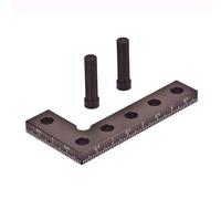 Équerre de menuiserie 90 degrés en alliage d’aluminium anodisé rouge, règle de positionnement avec échelle précise - durable, facile à utiliser, idéale pour charpentiers et