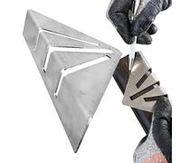 Équerre de menuiserie avec guides d'angle professionnel | Règle triangulaire de charpentier en métal - pour encadrement, construction, toiture, scie, marquage, projets de bricolage