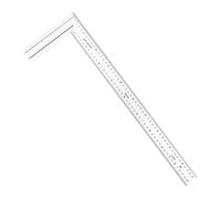 Équerre de menuiserie double mesure en alliage d'aluminium adaptée pour les constructeurs professionnels, les projets de construction, les ateliers, outil d'étalonnage de mesure