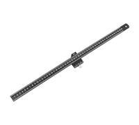 Équerre de menuiserie en alliage d'aluminium de 20 cm à 50 cm avec angle de 90 et 45 degrés pour travaux manuels, usage professionnel et domestique Règle coudée en aluminium