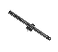 Équerre de menuiserie en alliage d'aluminium de 20 cm à 50 cm avec échelle coulissante et double échelle pour le travail des métaux, le travail du bois et la construction Règle coudée en aluminium